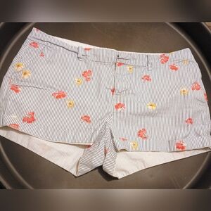 Old Navy Chino Style Floral/Striped Shorts